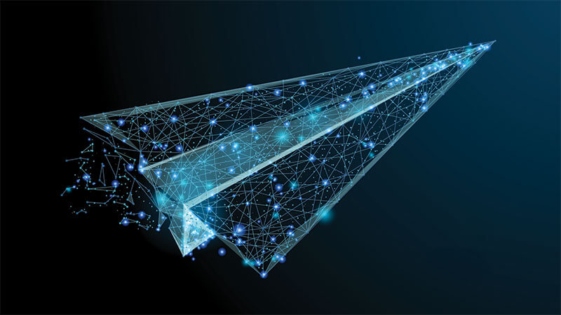 Abstract image of an aircraft