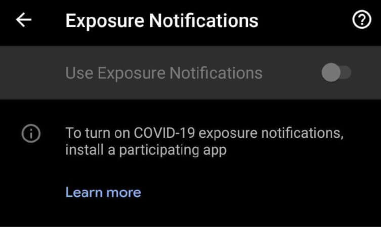 Android COVID Logging App screenshot