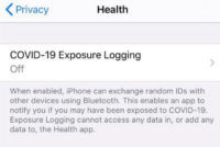 iphone COVID Logging App screenshot