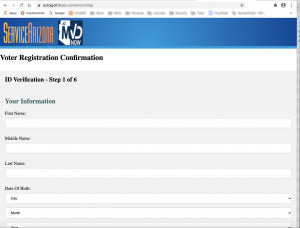 voter registration phishing attack