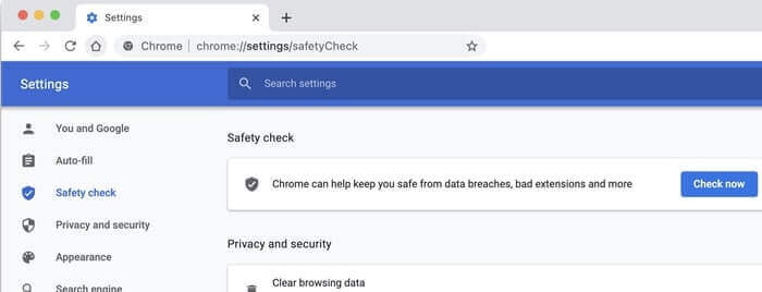 Google Safety Check