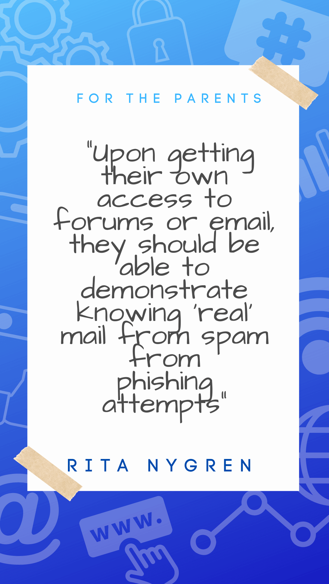 Rita Nygren safer internet day