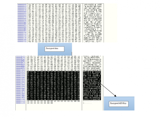 Fig 15: Encrypted file content
