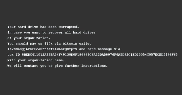 A New Destructive Malware Targeting Ukrainian Government and Business Entities