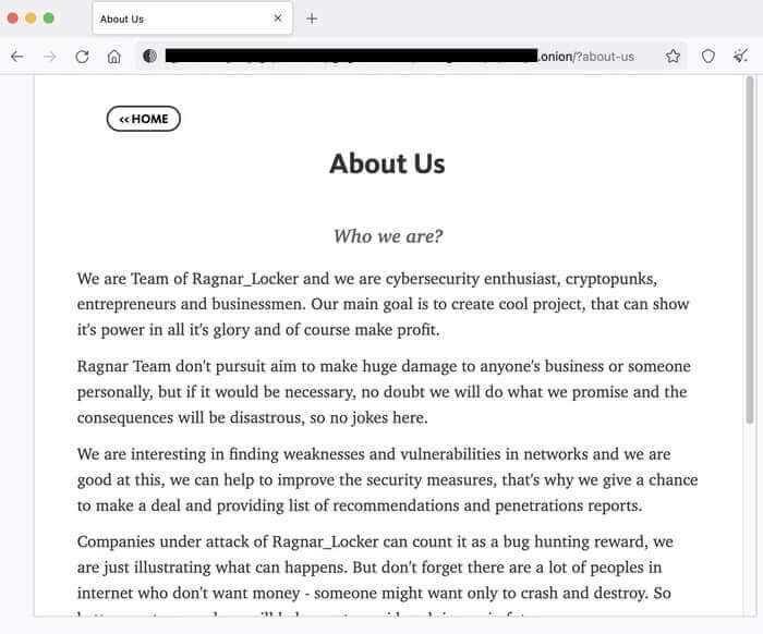 screenshot from ragnar website