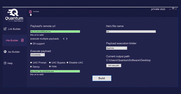 New 'Quantum' Builder Lets Attackers Easily Create Malicious Windows Shortcuts