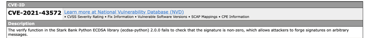 An example of a CVE from 2021