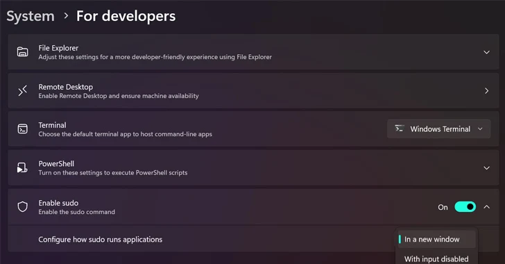 Sudo for Windows 11 Sudo for Windows 11