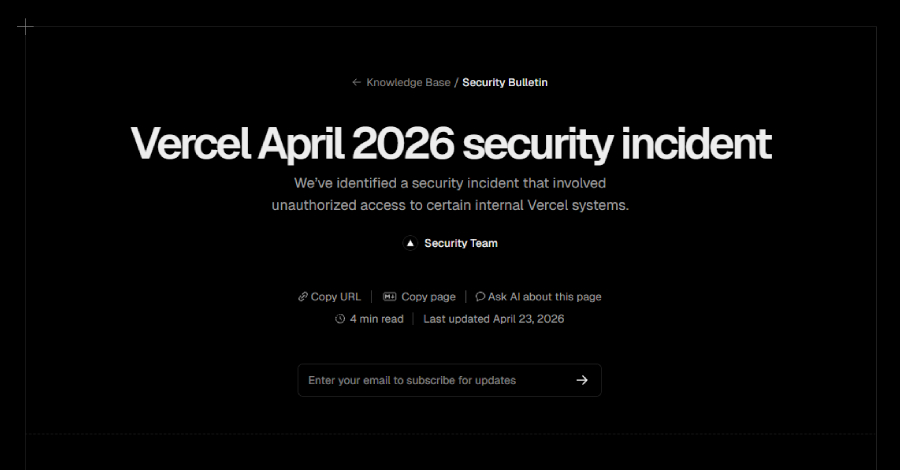 Vercel Finds More Compromised Accounts in Context.ai-Linked Breach