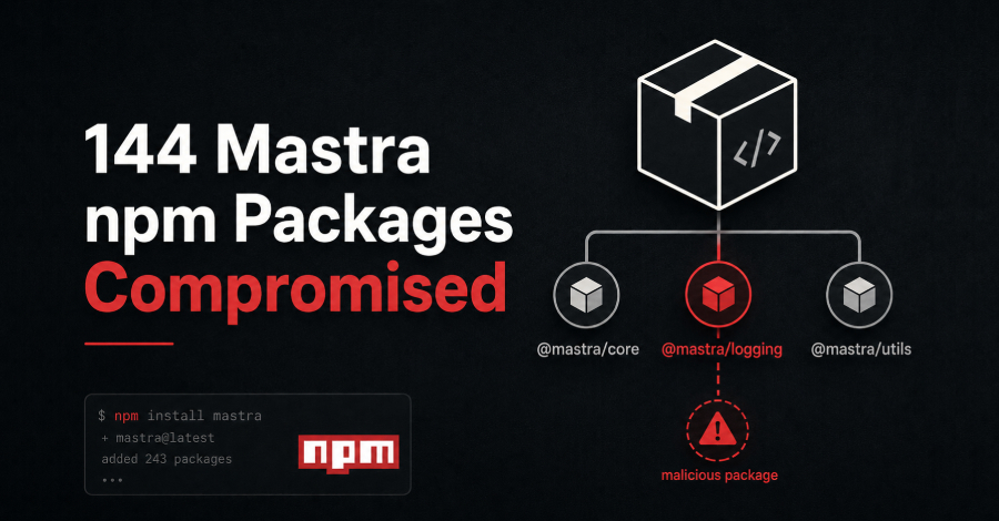 144 Mastra npm Packages Compromised via Hijacked Contributor Account