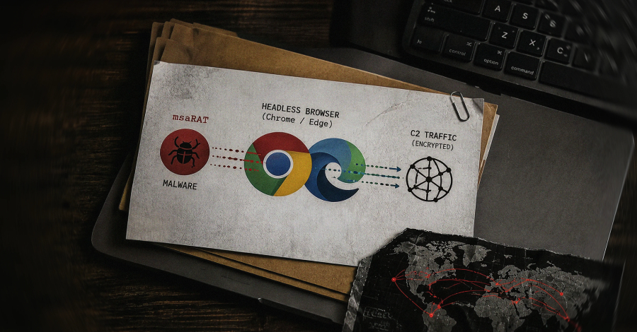 Chaos Ransomware Uses msaRAT to Route C2 Traffic Through Headless Chrome and Edge