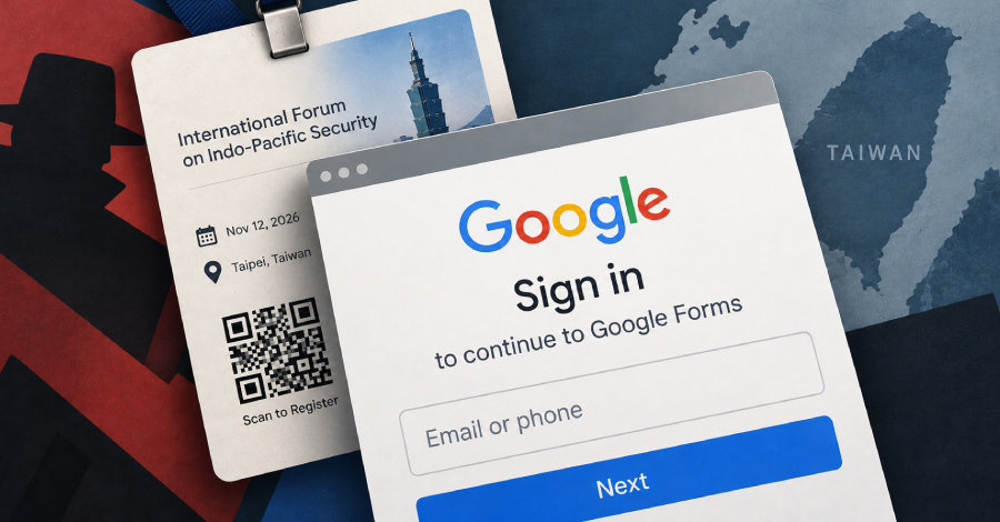UAT-11985 Uses Fake Event Invites to Target Taiwan Research Affiliates With Google AitM Phishing